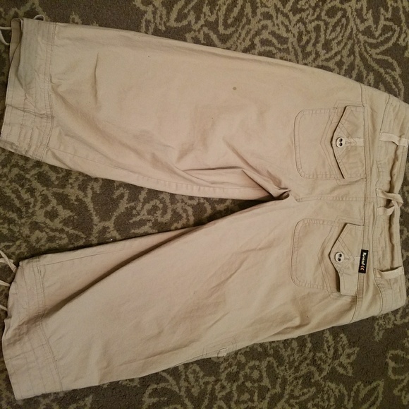 Rewind Khaki Capris with drawstrings - Picture 2 of 2